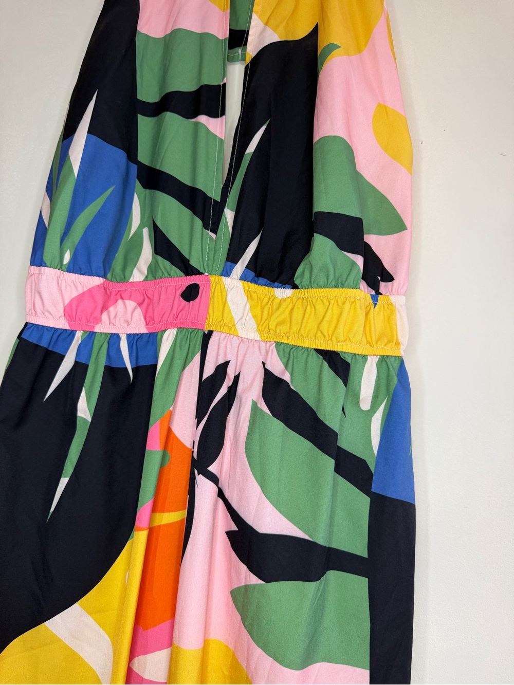 SHEIN Multicolor Tropical Halter Jumpsuit - Picture 2 of 4